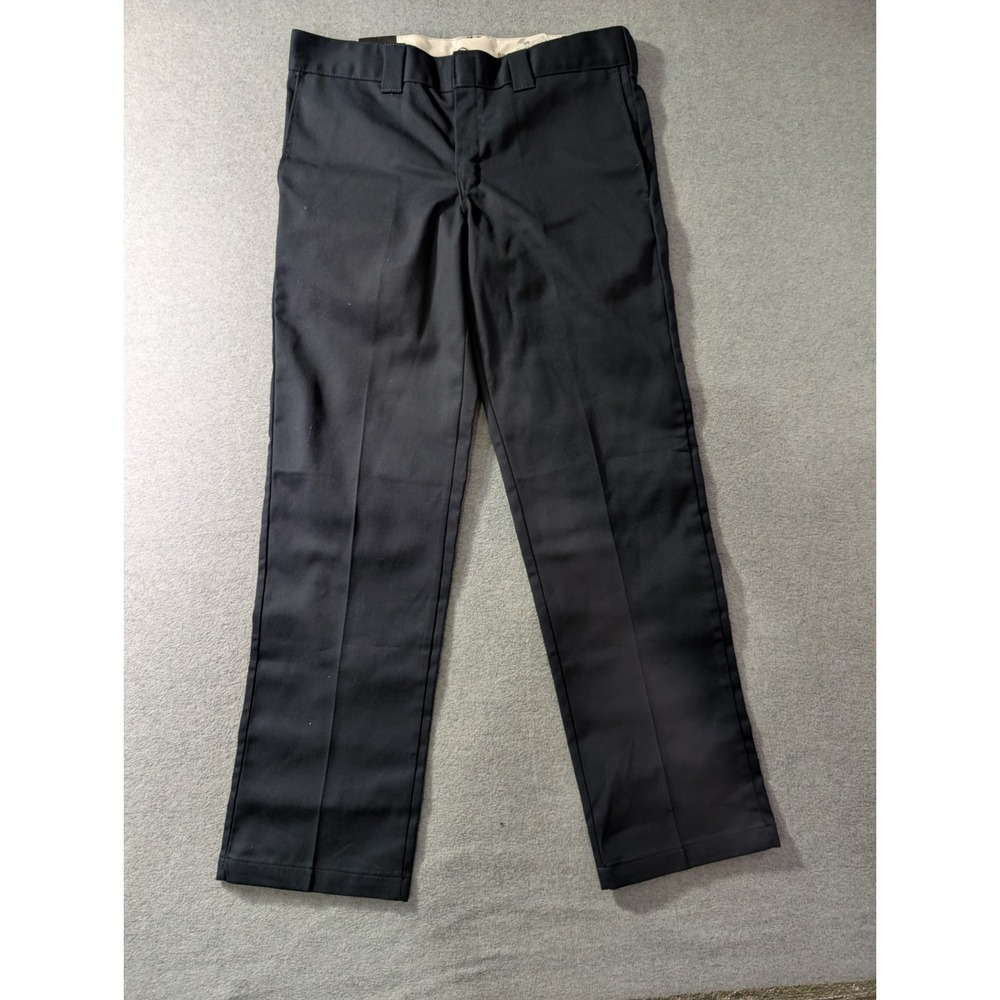 Dickies Men's Slim Fit Straight Leg Work Pants 34x32 Navy NWT Wrinkle Resistant